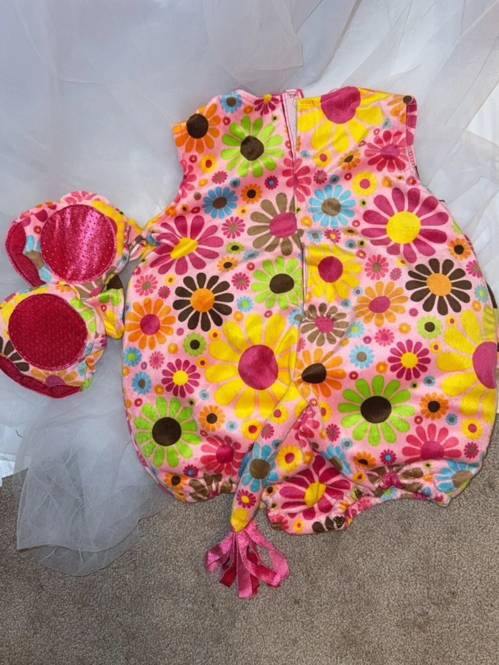 Pink Floral Elephant Hat and Belly Kids Accessory